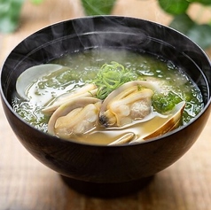 あさりと青さの味噌汁