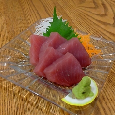 柳橋市場のマグロの刺身