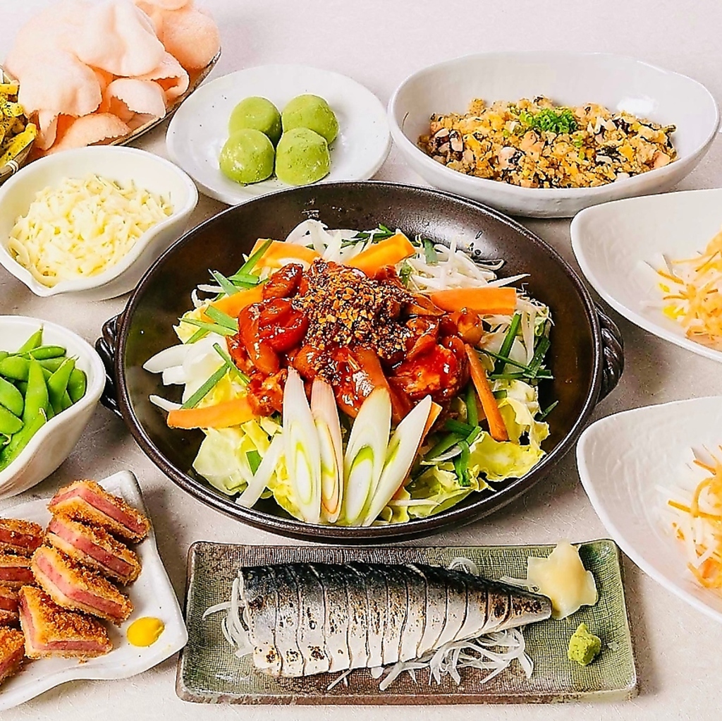 120分飲放付の各種コースご用意！当店自慢のメニューと共に豪華な宴会を心ゆくまで楽しめます。