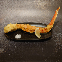たらばがに一本天麩羅