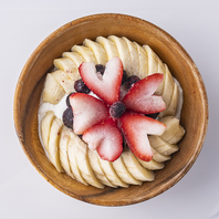 目で見ても楽しめる写真映えするメニュー多数！