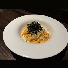 明太クリームパスタ