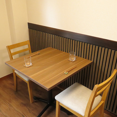 2名席はご友人同士、カップルやご夫婦もおすすめです