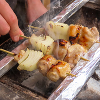 【本格炭火】阿波尾鶏＆薩摩知覧鶏が愉しめる