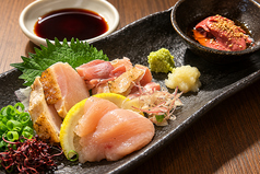 鶏刺し五種盛り