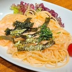 明太クリームパスタ