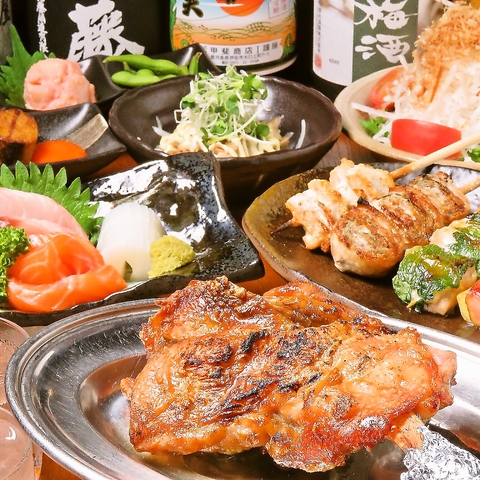 個室宴会なら龍の蔵の骨付き鳥コース・おまかせ串コースで決まり！完全個室完備！