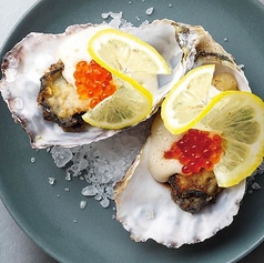 牡蠣のバターソテー　～アンチョビムースとイクラ添え～(2P)