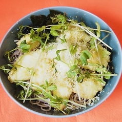 とり天レモンおろし蕎麦