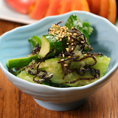 たたき胡瓜～塩昆布～ / にんにく味噌きゅうり　各