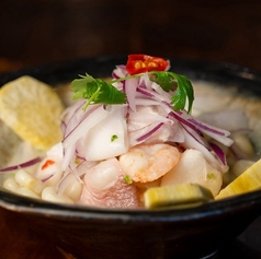 CEVICHE MIXTO シーフードのセビーチェ
