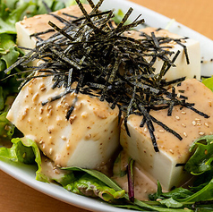 豆腐の胡麻ダレサラダ