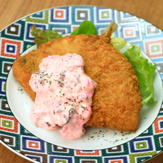 鯵フライ ~ピンクのタルタルソース~
