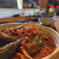 丸ごとピーマンの肉詰め