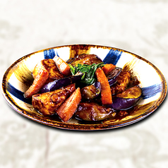 茄子と島豆腐の味噌炒め