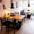 【3名様～】少人数からでもご利用可能なテーブル席もご用意有！距離がぐっと縮まる人気のお席になっております◆