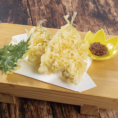 厚身キスの天ぷら～かつお梅添え～