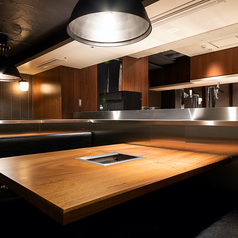 ボックスタイプのテーブル席