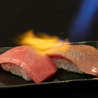 【口の中でとろける旨味を】炙り肉寿司