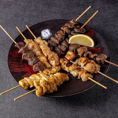 串焼き12点盛り(6種類2本づつ)