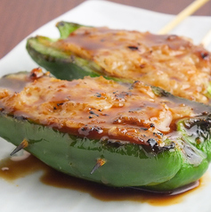 【肉詰め串】ピーマンの肉詰め　1串