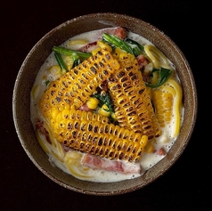 夏限定!とうもろこしのクリームパスタ