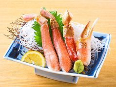 生本ズワイ蟹の刺身