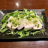 蒸し鶏の葱まみれ