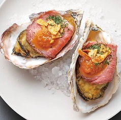 牡蠣のバターソテー　～ローストビーフのトリュフソース～(2P)