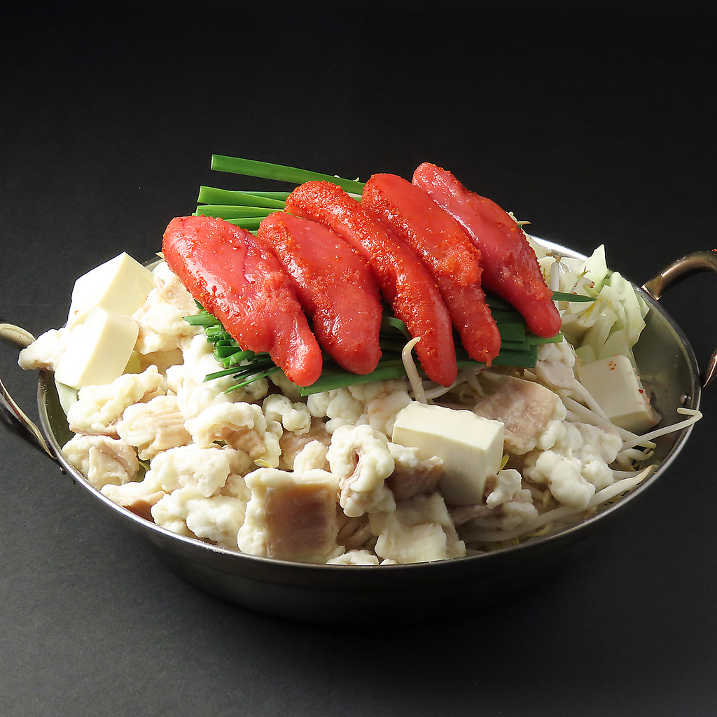 美味しい牛モツ鍋に300円(税込)追加で、雑炊セット・うどん・ラーメンのバリエーションが楽しめる。