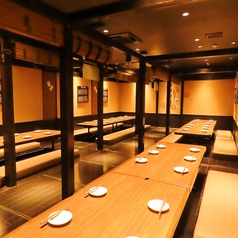 掘りごたつの個室をご用意！お仕事帰りでも、足の疲れを気にせずお食事をお楽しみいただけます♪人数等、お気軽にご相談ください。各種ご予約をお待ちしております！