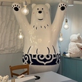 ≪かまくらエリア・大テーブル≫札幌の雪をイメージした、白を基調としたお席です。かまくらを思わせる柔らかな光が灯りで雰囲気が出てますす☆巨大な白くまがこんなにプレッシャーを与えてくる席も。。。