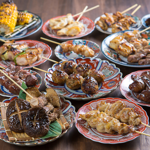 くわどりが心斎橋にもOPEN！！客席でも串焼きが出来る♪