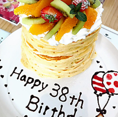 バースデーパンケーキ 5段