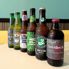クラフト瓶ビールも充実！気分に合わせて楽しんで♪