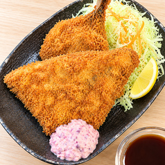 <絶品>大きなアジフライ