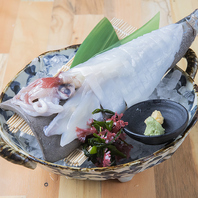 日本全国から集めた新鮮な魚介が味わえる！
