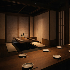 【最大70名様まで◎貸切宴会もOK！】創作中華と和食を楽しめる食べ放題＆飲み放題付きプランをご用意♪禁煙席完備で、どなたでも安心してご利用いただけます◎歓送迎会・会社宴会・同窓会など大人数のご利用にも最適！落ち着いた雰囲気の中、五感で味わう逸品と共に、上質なひとときをお過ごしください♪