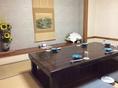 1階 掘りごたつ個室 落ち着いた雰囲気の個室です。