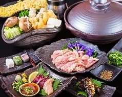 【絶品但馬地鶏の あっさり塩ちゃんこ鍋コース】 全5品