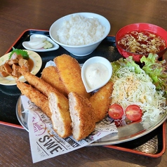 ミックスフライ定食