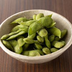 シンプルな塩ゆで茶豆