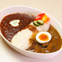 ★お得★カレー&ハヤシ合いがけ