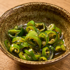 青唐辛子の醤油漬け