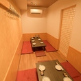 9名様～12名様用の完全個室完備♪人気のお席ですのでご予約はお早めに♪最大14名様まで受付可能。お電話にてお問い合わせください。