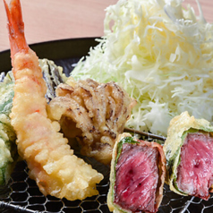 佐賀牛入り！天ぷら盛り合わせ5種