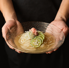 ずわい蟹と酢橘の冷麺