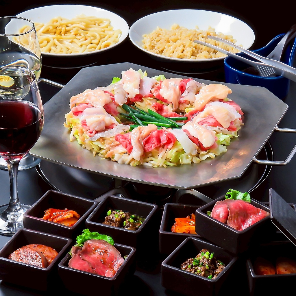 鹿児島発の炊き肉が小倉でも愉しめます！（お写真は7,000コース90分飲み放題付き）