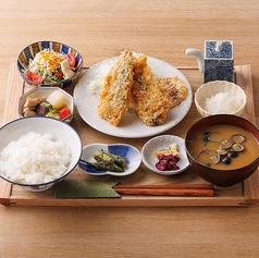 厳選アジフライ定食 おろしポン酢と自家製タルタル