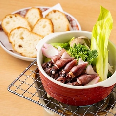 春野菜とホタルイカのアヒージョ